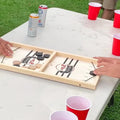 Sling Puck Game Fast-Paced Wood Board Complete Set