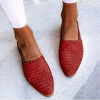 Slingback Sandal Braided Upper Cushioned Insole Elastic Heel