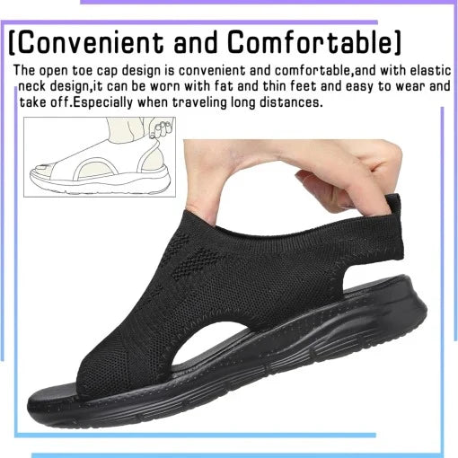 Slingback Sandals Contoured Footbed Breathable Slip-On