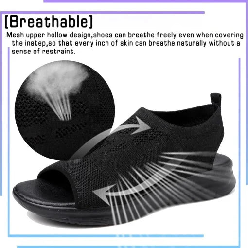 Slingback Sandals Contoured Footbed Breathable Slip-On