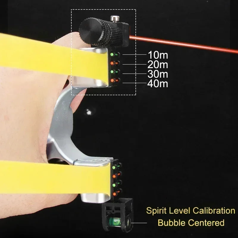Slingshot LED Sight & Spirit Level Ergonomic Anti-Slip Grip