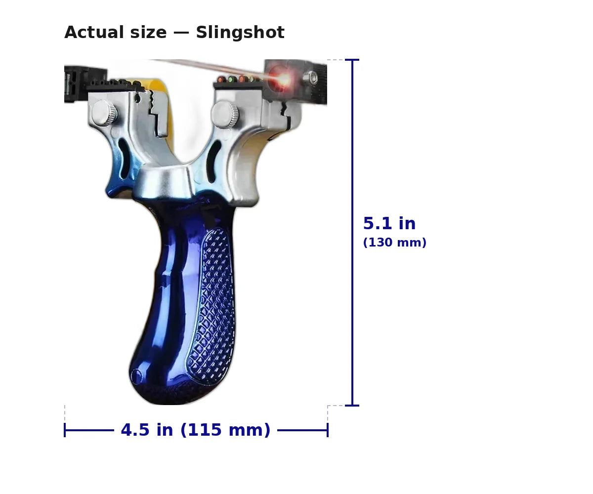 Slingshot Laser Sight & Level Anti-Slip Grip
