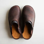 Slip-On Clogs Soft Leather Ergonomic Insole & Lightweight