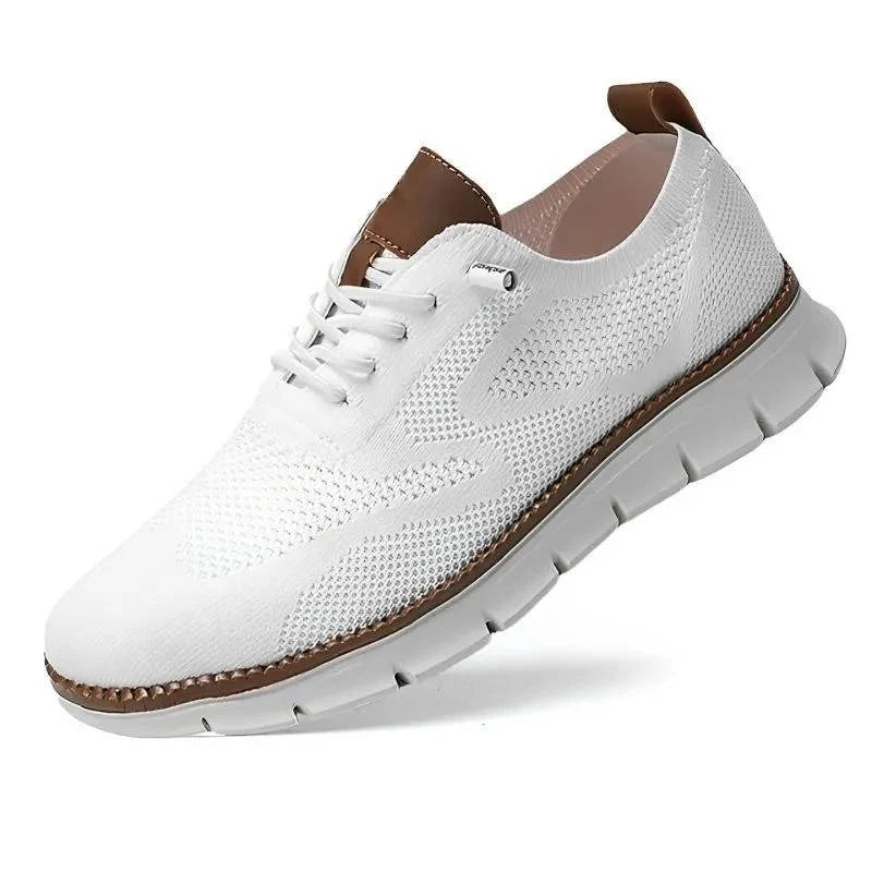 Slip-On Dress Shoes Wide Orthopedic Toe Box Breathable Knit