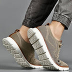 Slip-On Dress Shoes Wide Orthopedic Toe Box Breathable Knit