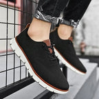 Slip-On Dress Shoes Wide Orthopedic Toe Box Elastic Collar