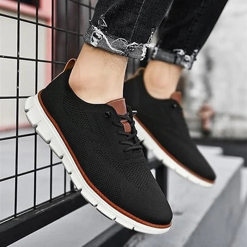 Slip-On Dress Shoes Wide Orthopedic Toe Box Elastic Collar