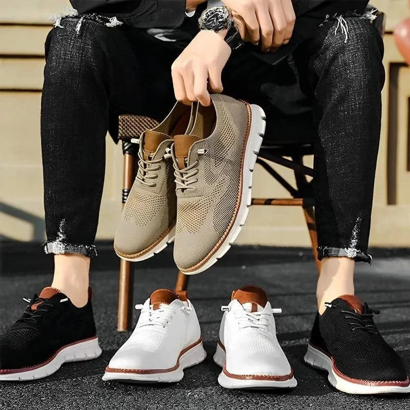Slip-On Dress Shoes Wide Orthopedic Toe Box Elastic Collar