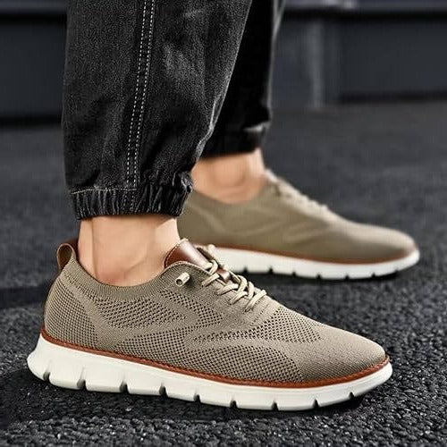 Slip-On Dress Shoes Wide Orthopedic Toe Box Elastic Collar