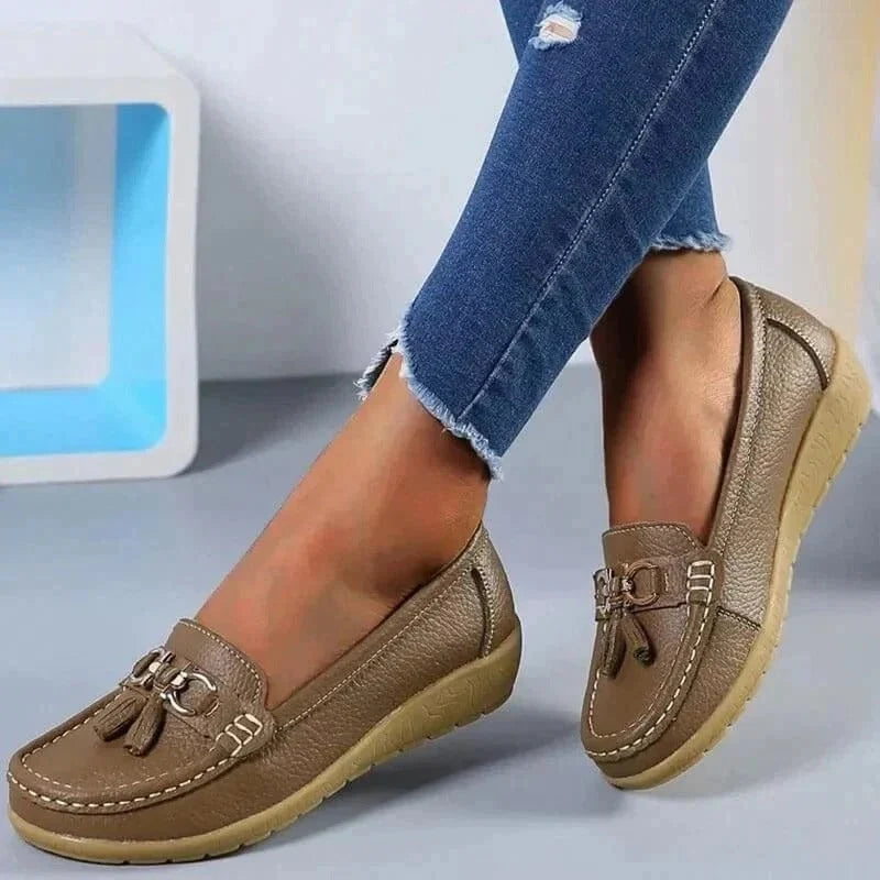 Slip-On Loafers Contoured Cushioned Insole & Breathable Upper