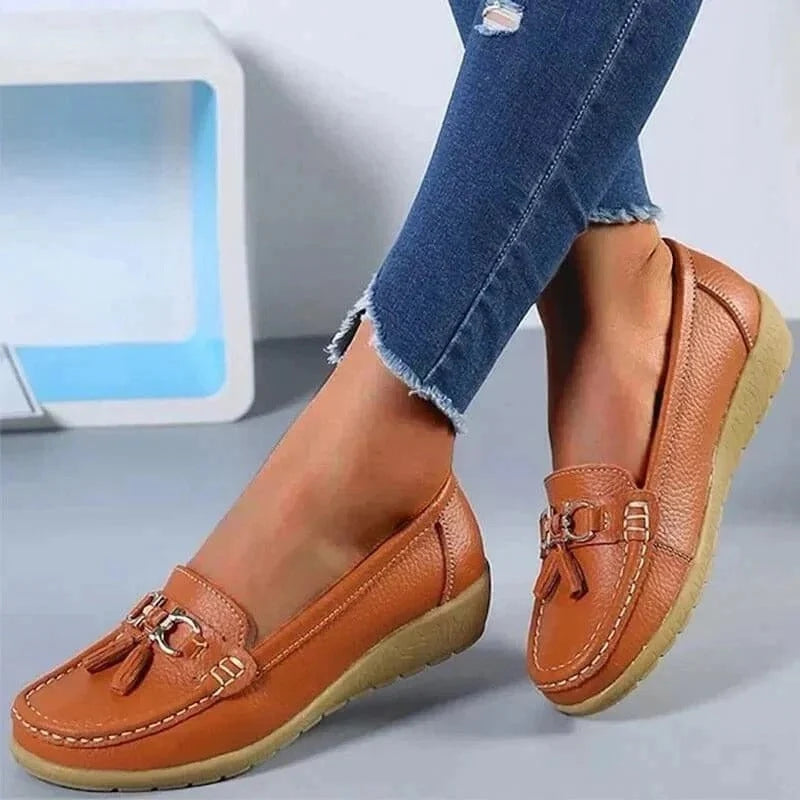 Slip-On Loafers Contoured Cushioned Insole & Breathable Upper