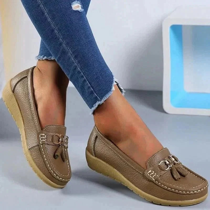 Slip-On Loafers Contoured Cushioned Insole & Breathable Upper