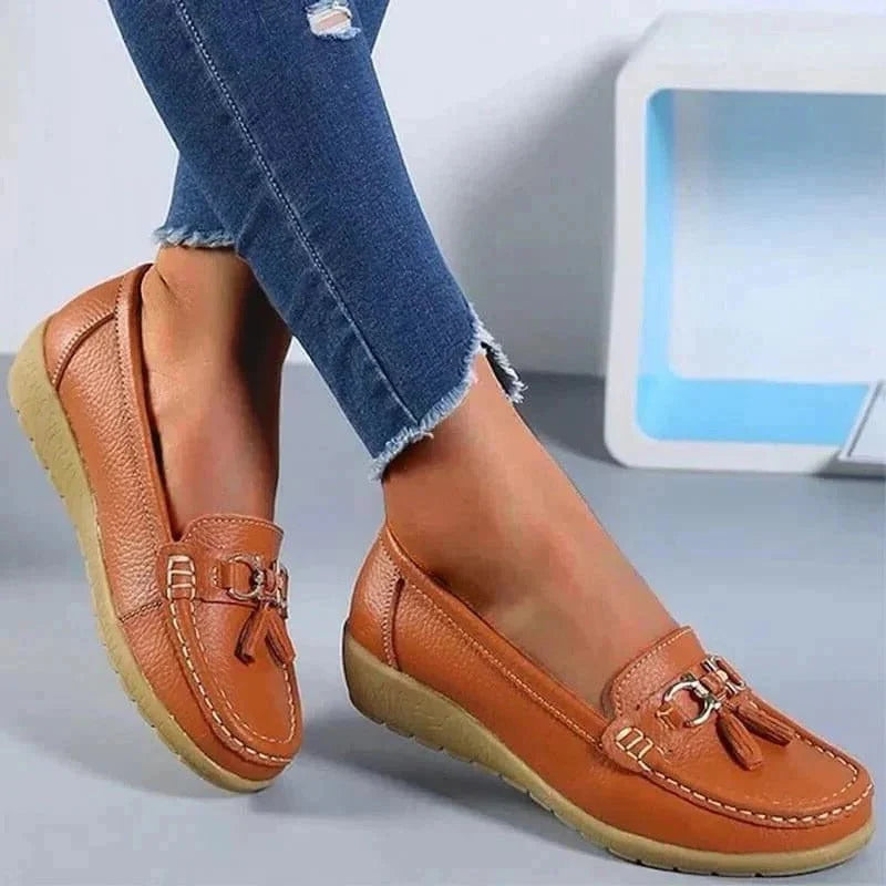 Slip-On Loafers Contoured Cushioned Insole & Breathable Upper