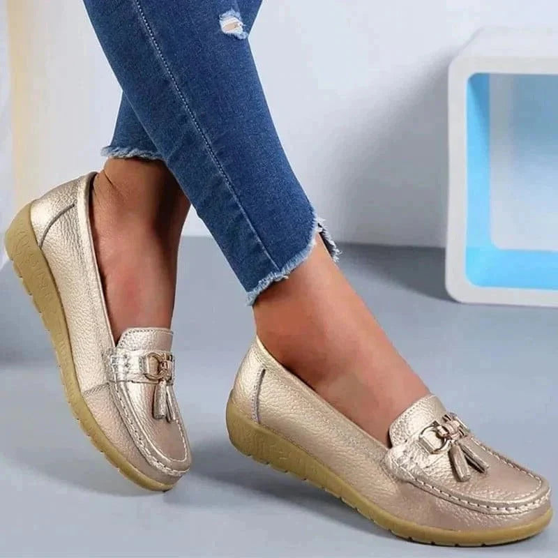 Slip-On Loafers Contoured Cushioned Insole & Breathable Upper