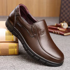 Slip-On Loafers Genuine Cowhide Breathable Flat Sole