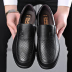 Slip-On Loafers Genuine Cowhide Breathable Flat Sole