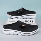 Slip-On Sandals Breathable Mesh Anatomical Cork Insole Wide Fit