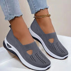Slip-On Shoes Breathable Knit Orthopedic Footbed & Non-Slip Outsole