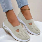 Slip-On Shoes Breathable Knit Orthopedic Footbed & Non-Slip Outsole