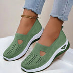 Slip-On Shoes Breathable Knit Orthopedic Footbed & Non-Slip Outsole