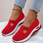 Slip-On Shoes Breathable Knit Orthopedic Footbed & Non-Slip Outsole