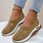 Slip-On Shoes Breathable Knit Orthopedic Footbed & Non-Slip Outsole