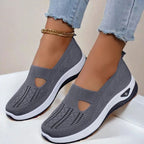 Slip-On Shoes Breathable Knit Orthopedic Footbed & Non-Slip Outsole