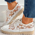 Slip-On Shoes Orthopedic Footbed Breathable Floral Print