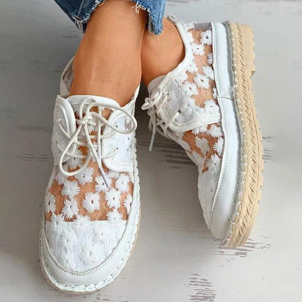 Slip-On Shoes Orthopedic Footbed Breathable Floral Print
