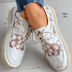 Slip-On Shoes Orthopedic Footbed Breathable Floral Print