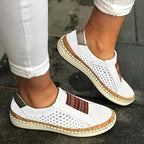 Slip-On Sneakers Breathable Upper & Flat-Bottom Support