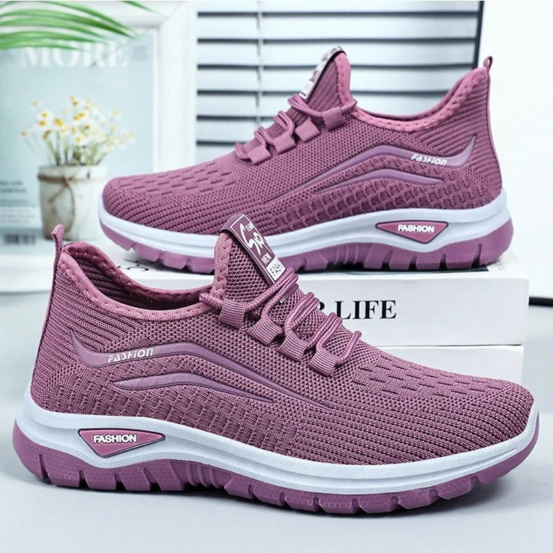 Slip-On Sneakers Ultralight Breathable Mesh Shock-Absorbing Sole