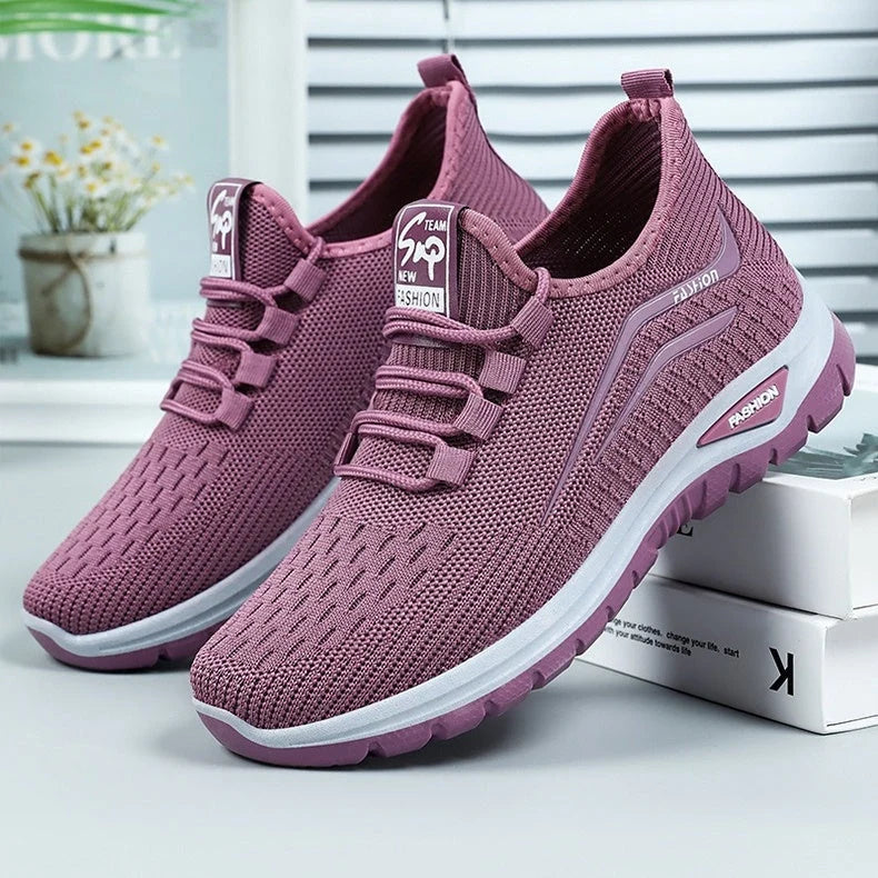 Slip-On Sneakers Ultralight Breathable Mesh Shock-Absorbing Sole