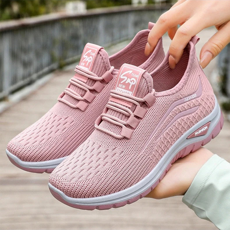 Slip-On Sneakers Ultralight Breathable Mesh Shock-Absorbing Sole
