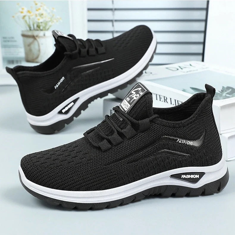 Slip-On Sneakers Ultralight Breathable Mesh Shock-Absorbing Sole