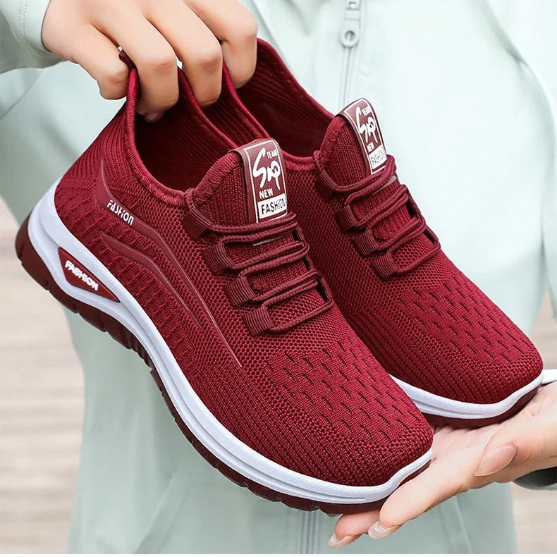 Slip-On Sneakers Ultralight Breathable Mesh Shock-Absorbing Sole