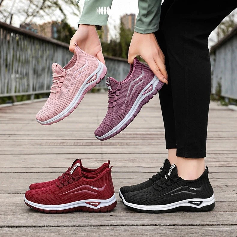 Slip-On Sneakers Ultralight Breathable Mesh Shock-Absorbing Sole