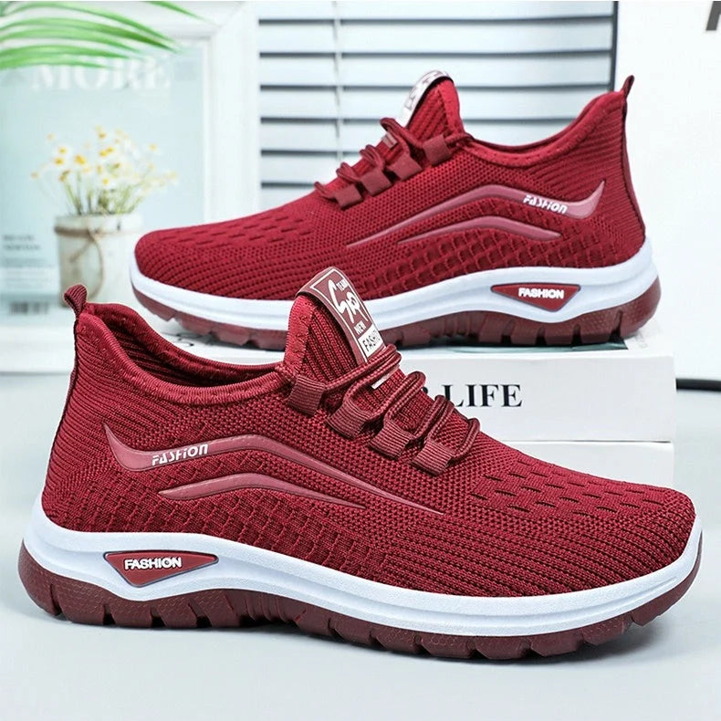 Slip-On Sneakers Ultralight Breathable Mesh Shock-Absorbing Sole