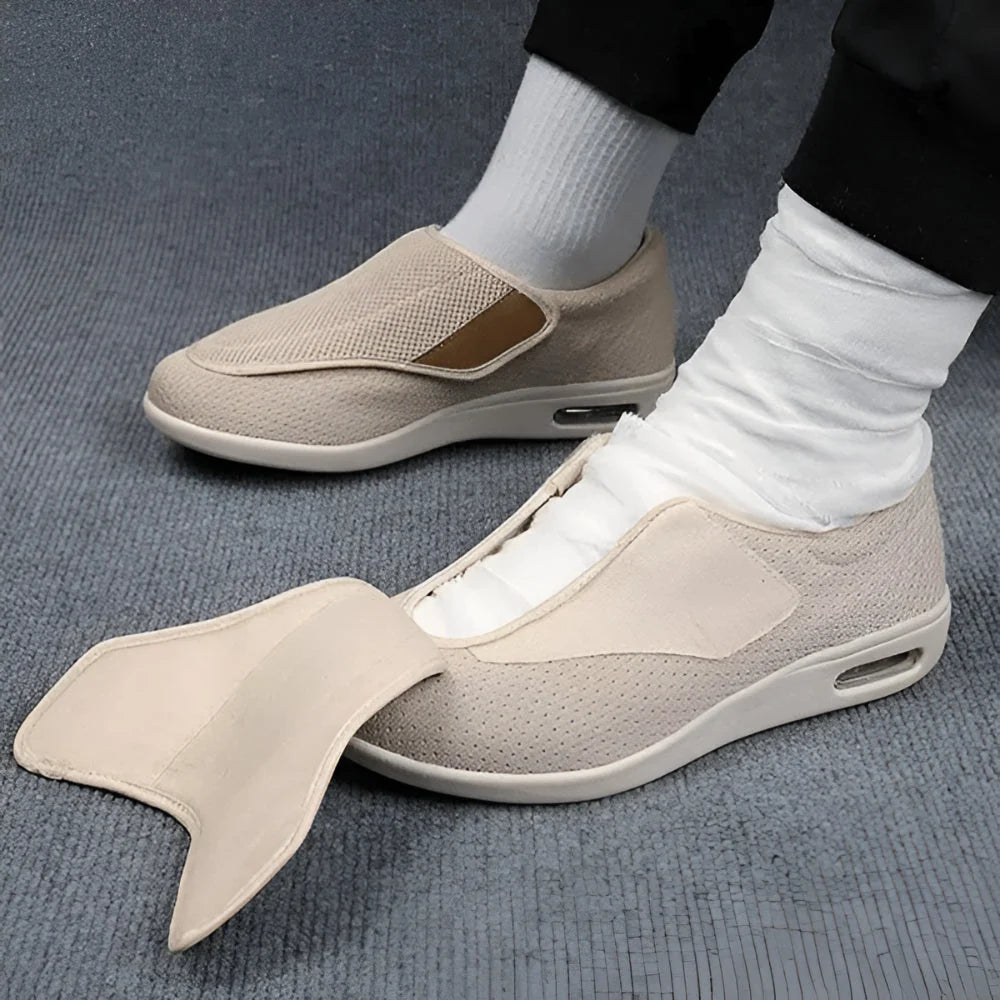 Slip-On Walking Shoes Wide Fit & Adjustable Strap