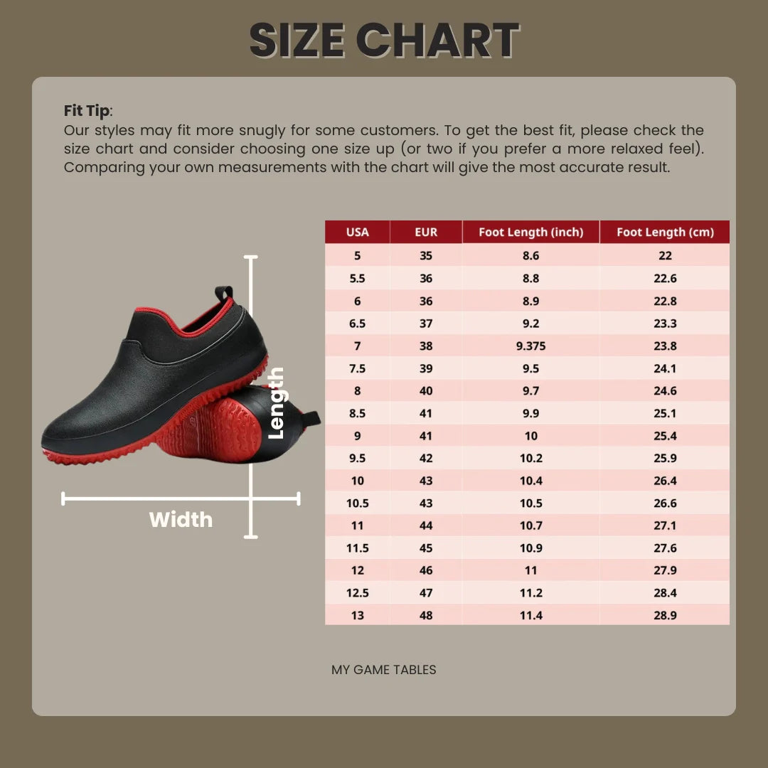 Slip-On Work Shoes Water-Resistant Upper & Non-Slip Outsole
