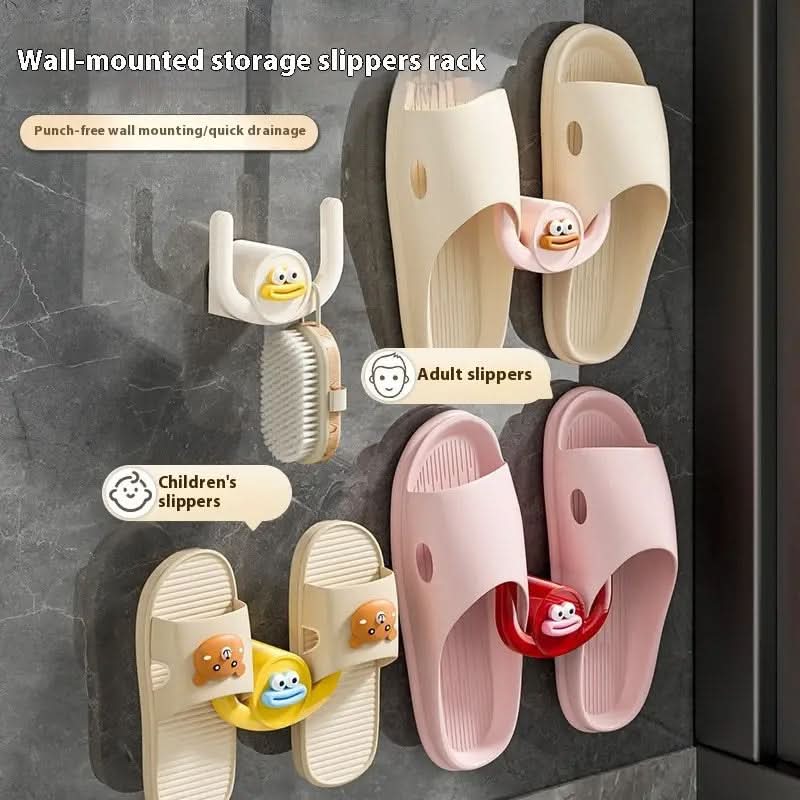 Slipper Holder Wall-Mount Drill-Free Quick-Dry
