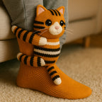 Slipper Socks 3D Animal Plush Microfiber Non-Slip