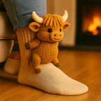 Slipper Socks 3D Animal Plush Microfiber Non-Slip