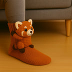 Slipper Socks 3D Animal Plush Microfiber Non-Slip