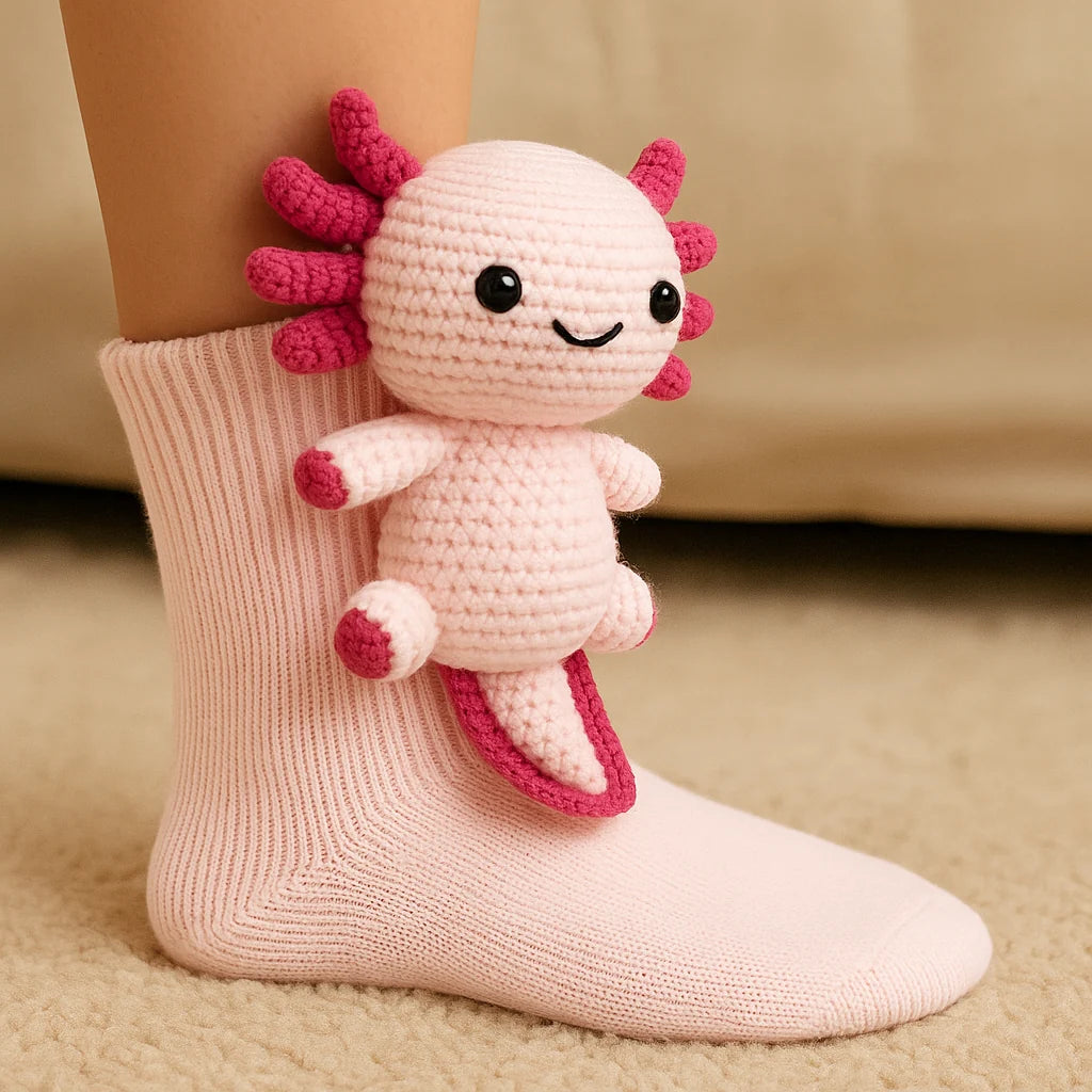 Slipper Socks 3D Animal Plush Microfiber Non-Slip