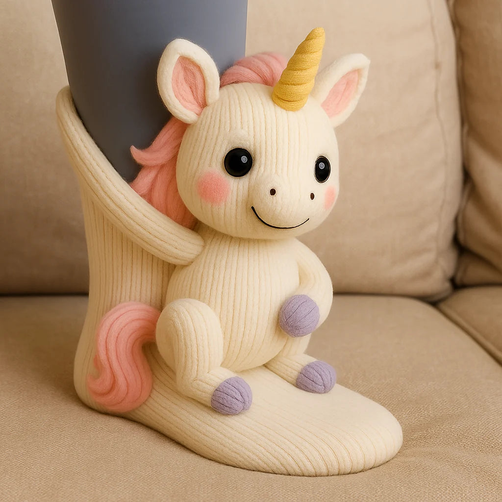 Slipper Socks Plush 3D Animal Non-Slip Sole