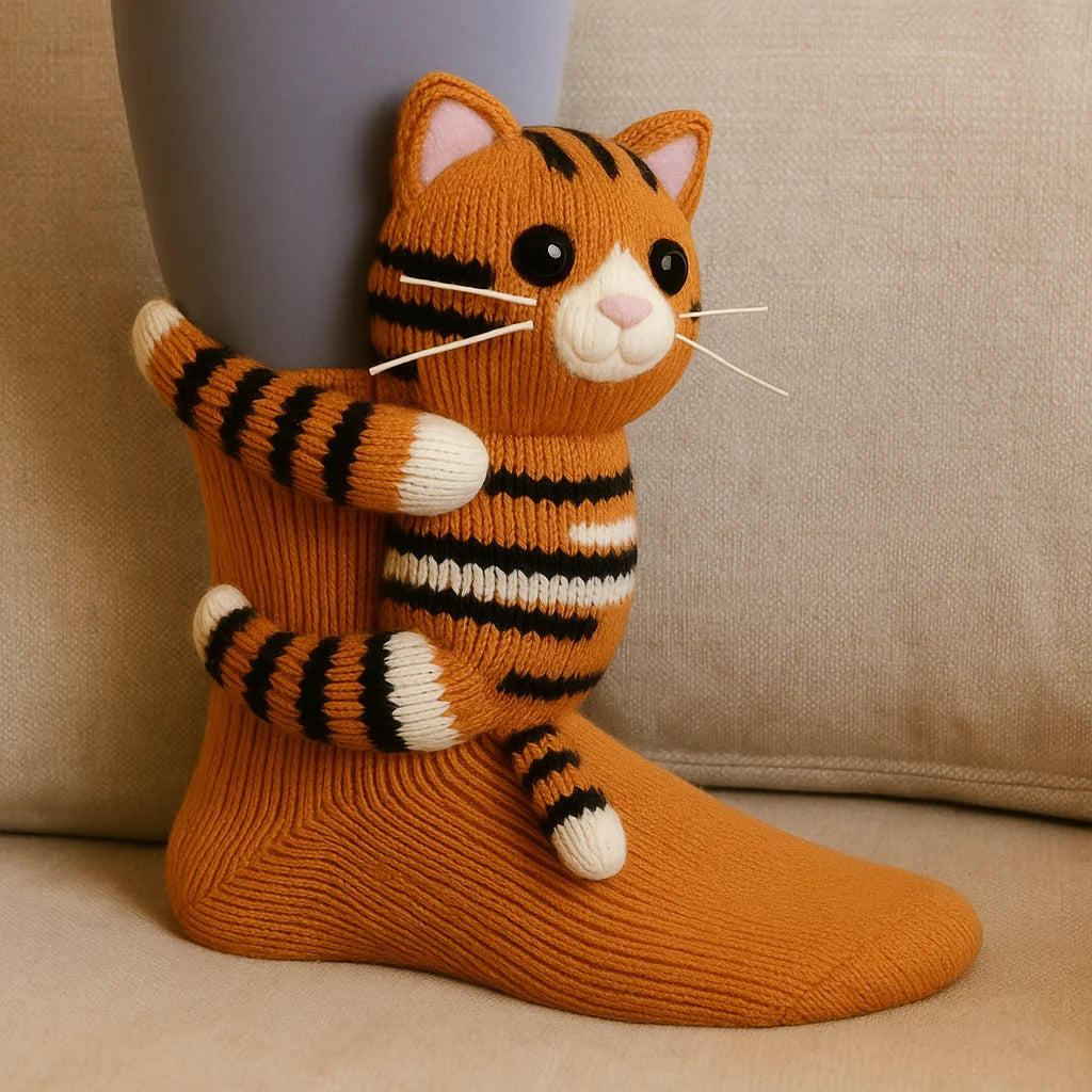 Slipper Socks Plush 3D Animal Non-Slip Sole