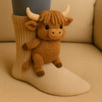 Slipper Socks Plush 3D Animal Non-Slip Sole