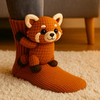 Slipper Socks Plush Lining Non-Slip Sole