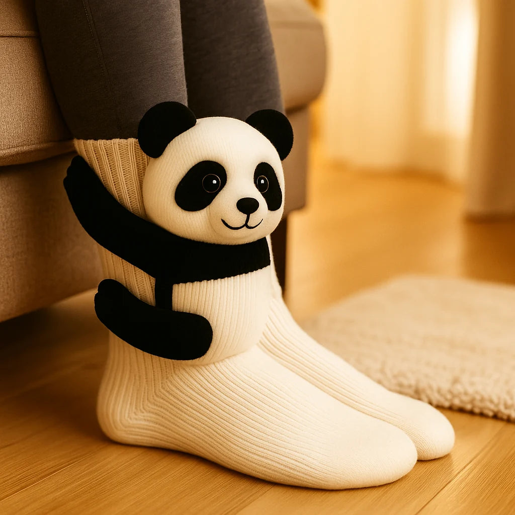 Slipper Socks Plush Lining Non-Slip Sole